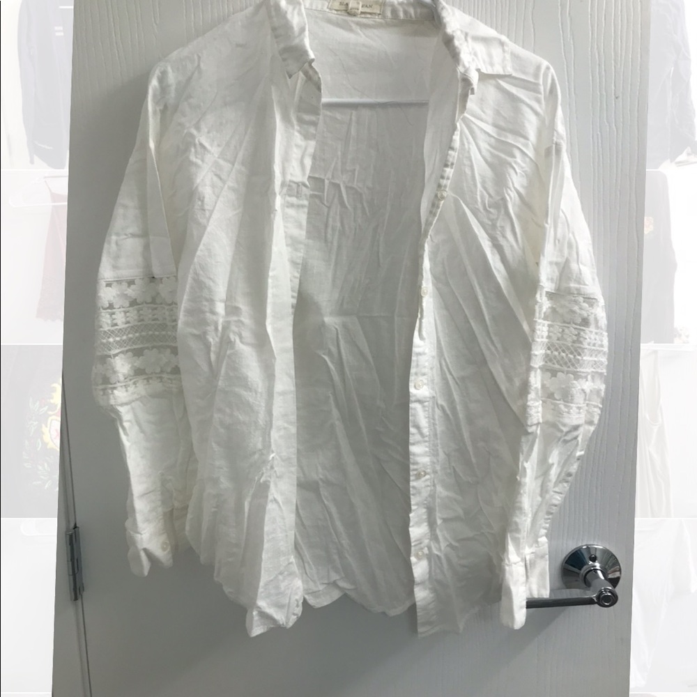 Casual White Button Down